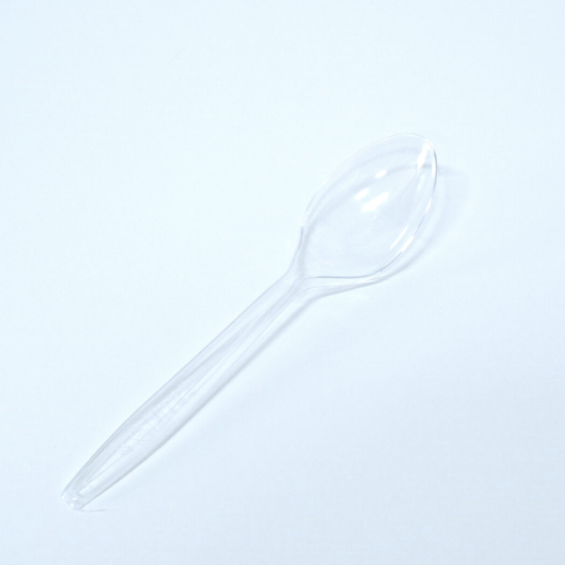 SP-Spoon-Clear-100-Lotus ช้อนยาวสีใสตราดอกบัวคู่ 100 ชิ้น