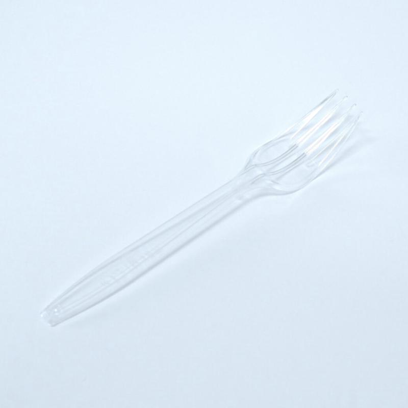 SP-Fork-Clear-100-Lotus ส้อมยาวสีใสตราดอกบัวคู่ 100 ชิ้น