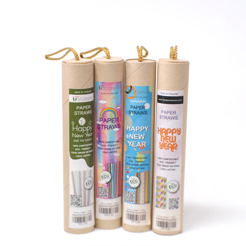 Straw-Paper-Tube หลอดกระดาษ 6 มิล แบบกระบอก