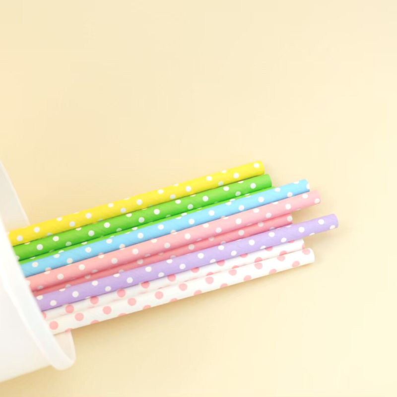 Straw-Paper-6G-Color  หลอดกระดาษ 6 มิล คละสี